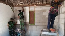 Salah satu rumah yang kini tengah dikebut pengerjaannya adalah milik Tini (50), warga RT 021 RW 009, Desa Kesongo, Kecamatan Kedungadem, Kabupaten Bojonegoro, Minggu (26/7/2026).