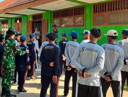 Satgas TMMD 129 Bojonegoro Tanamkan Disiplin dan Nasionalisme, Siswa SMP Kesongo Antusias Ikuti Latihan PBB
