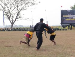 Tari Sabet Ujungan Meriahkan Pembukaan TMMD Ke-129 Banjarnegara, Budaya dan Pembangunan Berjalan Beriringan