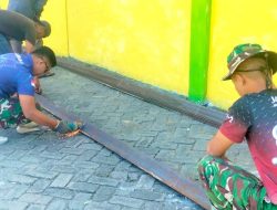 Satgas TMMD 129 Bojonegoro Percepat Pemotongan Besi Jembatan Brang Etan, Hadiah Spesial bagi Warga Kesongo