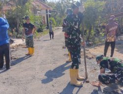 Satgas TMMD ke-129 Kodim 0813 Bojonegoro Kebut Pembangunan Jalan Cor Beton di Dusun Mundu