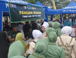 Bazar Pangan Murah Persit Kodim 0813 Bojonegoro Diserbu Warga, Warnai Pembukaan TMMD Ke-129 di Kedungadem