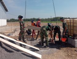 Satgas TMMD ke-129 Kodim 0813 Bojonegoro Percepat Pembangunan Musholla dan Rest Area Penunjang Ekonomi Desa