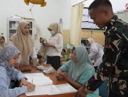 TMMD Ke-129 Bojonegoro Perkuat Layanan Kesehatan, TNI dan Puskesmas Kesongo Gelar Pelayanan KB Gratis