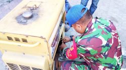 Semangat gotong royong yang membakar pelaksanaan TNI Manunggal Membangun Desa (TMMD) ke- 129 di Bojonegoro kembali menunjukkan tajinya di Desa Kesongo, Kecamatan Kedungadem, Jum’at (24/7/2026).