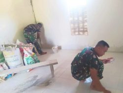 Terlihat saat ini Dinding rumah yang telah diperbaiki serta lantai yang lebih bersih memberikan rasa aman bagi Mbah Kasiman menjalani masa tuanya bersama keluarga.