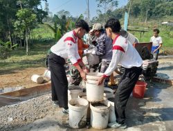 Deru Mixer Beton dan Semangat Gotong Royong Warnai Sasaran Fisik TMMD Kodim 0714/Salatiga