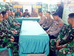 Pacu Target Pembangunan, Satgas TMMD 129 Bojonegoro dan Pemdes Kesongo Kumpul Strategi di Posko