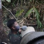 Deru mesin molen terdengar tanpa henti mengiringi pelaksanaan TNI Manunggal Membangun Desa (TMMD) Reguler ke-129 Tahun Anggaran 2026 Kodim 0704/Banjarnegara di Dusun Kunir RT 01/RW 09, Desa Gumelem Kulon, Kecamatan Susukan, Jumat (31/7/2026).