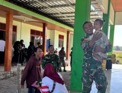 Momen Mengharukan! Tawa Anak-Anak Pecah Saat Bertemu Satgas TMMD 129 Bojonegoro