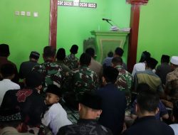 Di Tengah TMMD, Peltu Widodo Pererat Kebersamaan Lewat Salat Berjamaah Bersama Warga
