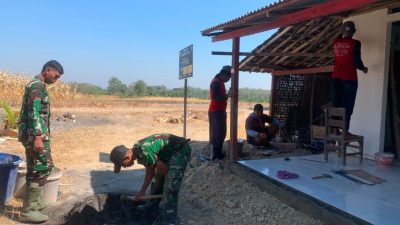 Salah satu rumah yang kini memasuki tahap akhir pengerjaan adalah milik Wagini (72), warga Dusun Krisik RT 010 RW 004, Desa Kesongo, Kecamatan Kedungadem, Senin (27/7/2026).