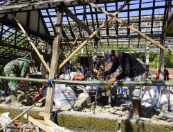 Rumah Impian Pak Ladi Mulai Berdiri, TMMD 129 Bojonegoro Hadirkan Harapan Baru Lewat Program Aladin