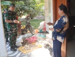 Dukung Ekonomi Lokal, Dansatgas TMMD 129 Bojonegoro Kunjungi UMKM Gethuk Ibu Sholikah di Desa Kesongo