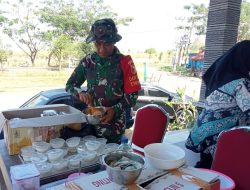 TMMD 129 Bojonegoro: Olah Adonan Donat, Lettu Purnomo Luluhkan Hati Warga Kesongo