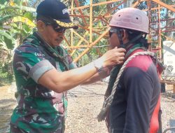 Kasdim 0714/Salatiga Cek Keselamatan Teknisi Sebelum Optimasi Sinyal BTS Telkomsel