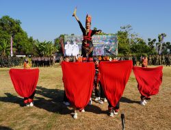 Tari Api Kayangan Meriahkan Pembukaan TMMD ke-129 Bojonegoro, Padukan Semangat Pembangunan dan Budaya