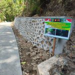 Enam titik pembangunan talud TMMD Reguler ke-129 Kodim 0704/Banjarnegara di Dusun Kunir, Desa Gumelem Kulon, Kecamatan Susukan, telah rampung 100 persen.