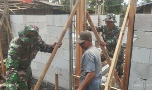 Melalui program TNI Manunggal Membangun Desa (TMMD) Reguler ke-129 Tahun Anggaran 2026 Kodim 0704/Banjarnegara, pembangunan Rumah Tidak Layak Huni (RTLH) miliknya kini telah mencapai progres 40 persen, Sabtu (1/8/2026).