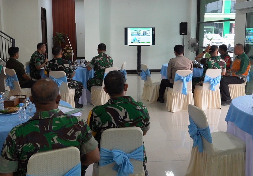 Dipimpin Ketua Tim Wasev Brigjen TNI M. Herry Subagyo, S.I.P., rombongan melakukan kunjungan kerja ke Makodim 0813/Bojonegoro, Jumat (31/7/2026)