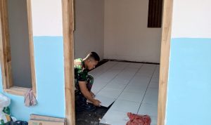 Salah satu rumah yang kini memasuki tahap penyelesaian adalah milik Ibu Tini (50), warga Dusun Kedungpandan RT 021 RW 009, Desa Kesongo, Kecamatan Kedungadem, Kabupaten Bojonegoro, Sabtu (1/8/2026).